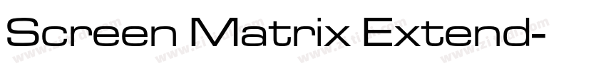 Screen Matrix Extend字体转换